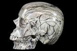 Realistic, Polished Picasso Jasper Skull #116709-5